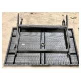 Safavieh Outdoor Wicker Table - 55 in L x 31 in W x 29 in H