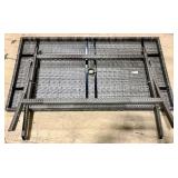 Safavieh Outdoor Wicker Table - 55 in L x 31 in W x 29 in H