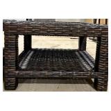 Safavieh Woven Rattan End Tables - Pair (Lot of 2)