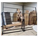 Coaster Fine Furniture Black Metal Frame Rug Racks