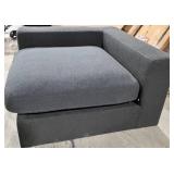 Corner Sofa Chair - Gray Upholstered