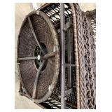 Alfresco Home Wicker Outdoor Armchair - Dark Brown Rattan