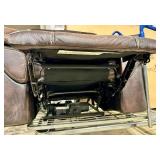 Man Wah Leather Electric Recliner Chair - Brown Upholstery