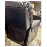 Man Wah Leather Electric Recliner Chair - Brown Upholstery