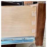 Winners Only 60-Inch Wide Wood Buffet Sideboard with Glass-Front Center Cabinets