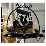 Rooster Medallion Chandelier -42 in W x 30 in H x 28 in D