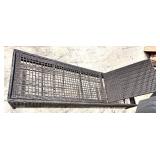 Safavieh Wicker Patio Chaise Lounge with Lift-Top Storage Box - Rattan Outdoor Furniture