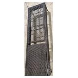 Safavieh Wicker Patio Chaise Lounge with Lift-Top Storage Box - Rattan Outdoor Furniture