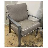 Castelle Chair - Patio Lounge with Gray Cushions
