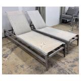 Two Summer Classics Teak Lounge Chairs