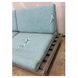 Summer Classics Teak Wood Patio Sofa with Pallet-Style Base