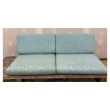 Summer Classics Teak Wood Patio Sofa with Pallet-Style Base