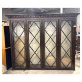Classy Hutch - Dark Wood Display Cabinet Top - No Base