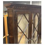 Classy Hutch - Dark Wood Display Cabinet Top - No Base