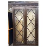 Classy Hutch - Dark Wood Display Cabinet Top - No Base