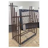 Commercial, Retail Slotted Metal Headboard Rack