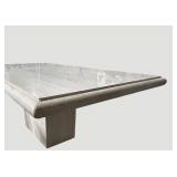 Stone & Marble Pedestal Table 40 in L x 30 in W x 70 in H