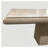 Stone & Marble Pedestal Table 40 in L x 30 in W x 70 in H