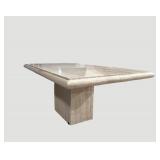 Stone & Marble Pedestal Table 40 in L x 30 in W x 70 in H