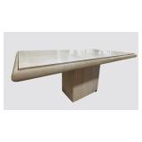 Stone & Marble Pedestal Table 40 in L x 30 in W x 70 in H