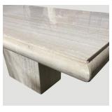 Stone & Marble Pedestal Table 40 in L x 30 in W x 70 in H