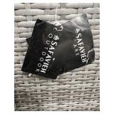 Safavieh Outdoor Woven Sectional Sofa - Gray Cushions