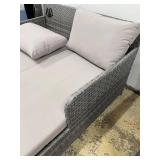 Safavieh Outdoor Woven Sectional Sofa - Gray Cushions