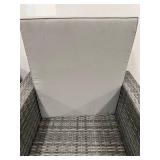 Safavieh Outdoor Wicker Armchairs - Pair Cushioned Patio Seating