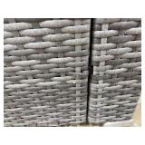 Safavieh Outdoor Wicker Armchairs - Pair Cushioned Patio Seating