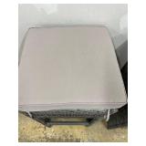 Safavieh Outdoor Woven Ottomans Cushioned Square Stools (Lot of 2)