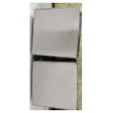 Safavieh Outdoor Woven Ottomans Cushioned Square Stools (Lot of 2)