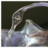 LL-ST - Star-Shaped Glass Centerpiece - Lavender Iridescent