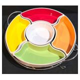 LL-ST - Silvia Home Collection Lazy Susan - 5 Color Dishes Center Bowl
