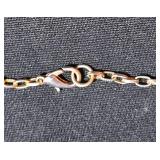 LL-ST - Gold-Tone Multi-Strand Crystal Necklace with 2-Inch Floral Pendant, 22-Inch Length