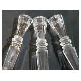 LL-ST - Bowring Crystal Candle Holders - 9in, 11in & 13in Tall (Set of 3)