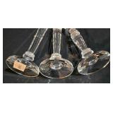 LL-ST - Bowring Crystal Candle Holders - 9in, 11in & 13in Tall (Set of 3)