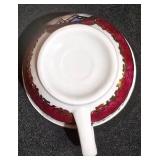 LL-ST - 4-Piece Vintage Persian Shah Qajar Portrait Teacups Set