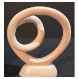 LL-ST - Hand-Carved Soapstone Infinity Sculpture