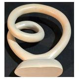 LL-ST - Hand-Carved Soapstone Infinity Sculpture
