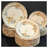 LL-ST - Mikasa Heritage Pansies Dinner Plates (11in) - Salad Plates (8in) - Bowls (8.5in)