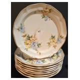 LL-ST - Mikasa Heritage Pansies Dinner Plates (11in) - Salad Plates (8in) - Bowls (8.5in)