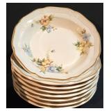LL-ST - Mikasa Heritage Pansies Dinner Plates (11in) - Salad Plates (8in) - Bowls (8.5in)