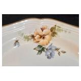 LL-ST - Mikasa Heritage Pansies Dinner Plates (11in) - Salad Plates (8in) - Bowls (8.5in)