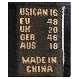 LL-ST - Adrianna Papell Navy Beaded Ruched Dress Size 16 NEW with Tags