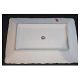 LL-ST - White Ceramic Fruit Motif Trays - Made in Italy