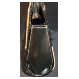 LL-ST - Vittorio Patchwork Faux Leather Handbag - Black & Tan Croc Style Texture