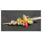 LL-ST - Vanity Accessories Set - Oval Mirrored Tray, Jewel Box, Hair Clip, Eiffel Scissors (Lot of 4)