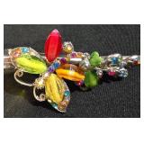 LL-ST - Vanity Accessories Set - Oval Mirrored Tray, Jewel Box, Hair Clip, Eiffel Scissors (Lot of 4)