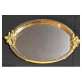 LL-ST - Vanity Accessories Set - Oval Mirrored Tray, Jewel Box, Hair Clip, Eiffel Scissors (Lot of 4)