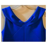 LL-ST - Calvin Klein Dress - Blue - Sleeveless Front Zip - Size 14